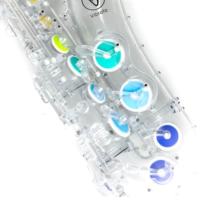 Vibrato T1S III The Nude Tenor Sax with Rainbow Pads - Transparent image 2