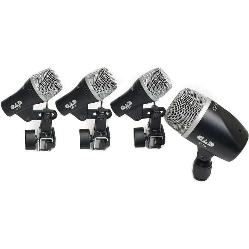 CAD Audio Stage4 4-Piece Drum Mic Pack - Includes Kick Mic, Snare Mic and 2 Tom Mics image 1