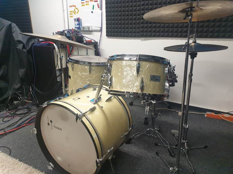 Sonor Teardrop 1960 - 1969 - White Marine Pearl image 1