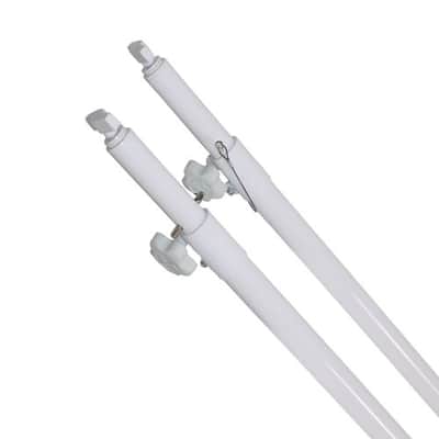 Pro X Set of 2 Atlas Telescoping Poles White 56"–96" Adjustable Height image 3