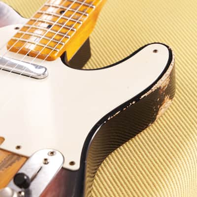 Fender Custom Shop 1955 Telecaster Heavy Relic 2-Tone Sunburst over Blonde Masterbuilt Andy Hicks image 10