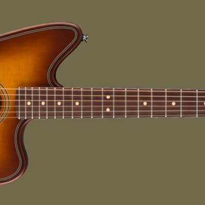 Fender Acoustasonic Standard Jazzmaster - Honey Burst image 1