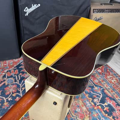 Morris D41 Style X-Braced Dreadnought Model W50 Jacaranda MIJ - 1970's image 7