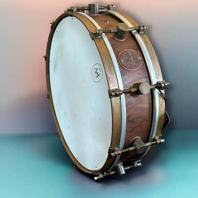 A&F Drum Co. 4x14 Raw Copper Snare - Raw Copper Petina image 5