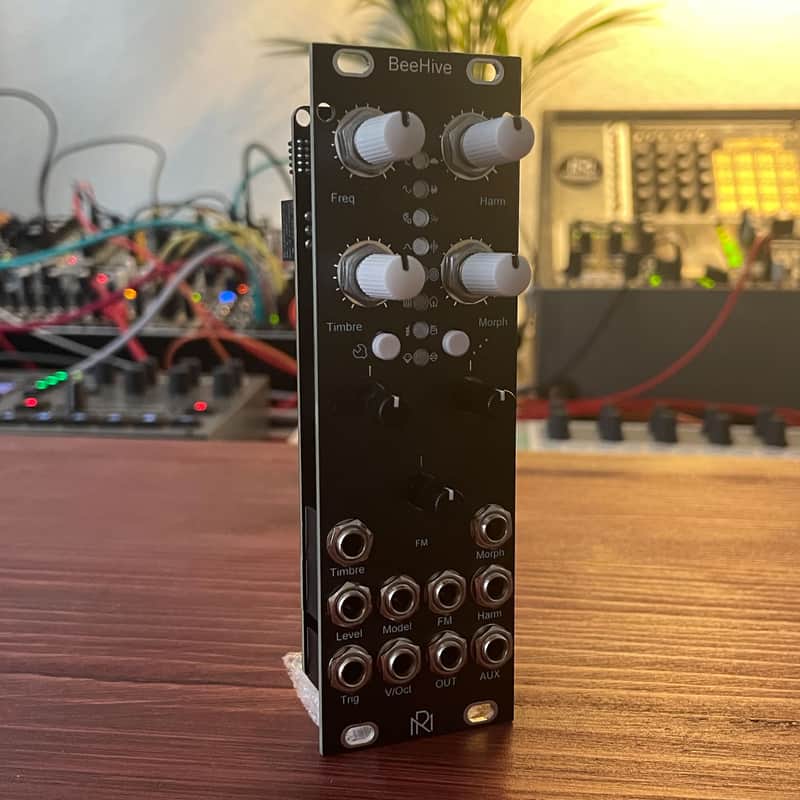 Beehive (8HP Expanded Mutable Instruments Plaits) Eurorack Module, Black Panel image 1