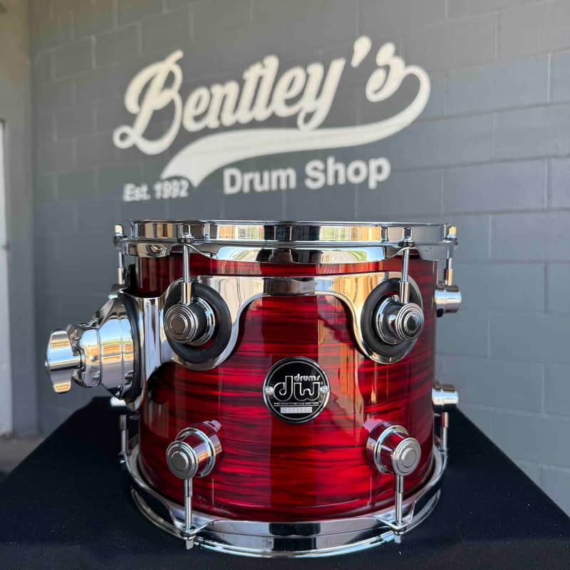DW Performance Series 8x10 Rack Tom in Ruby Red Oyster FinishPly (Rm 4) image 1