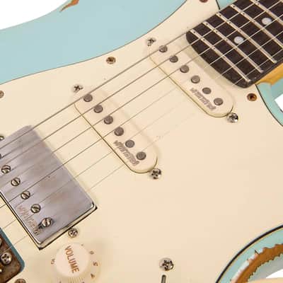 Vintage V6HMRLB Icon Ultra-Gloss Distressed Laguna Blue image 5