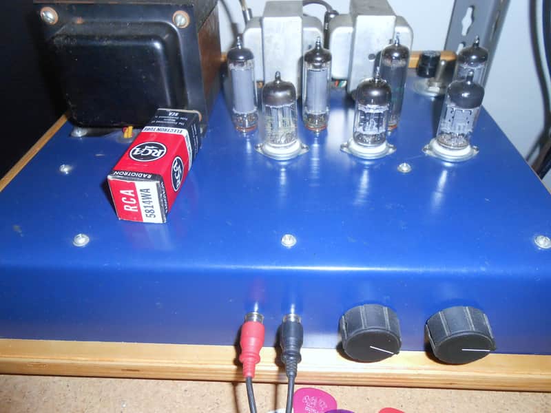 RCA 5814WA 1957 vintage black plate 3mica tube image 1