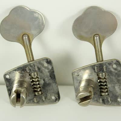 1968-1972 Vintage Fender Jazz/Telecaster/Precision Bass PBass ~NICKEL TUNERS~ Set 1969,1970,1971 image 7