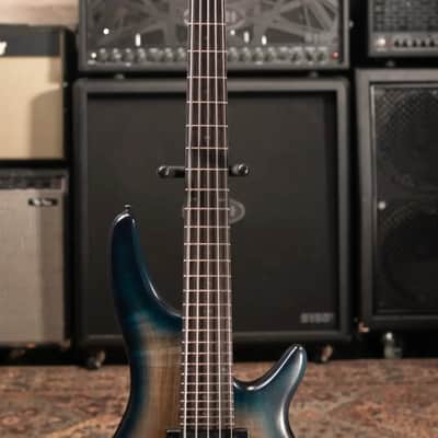 Ibanez SRD905 5-String Semi-Hollow Electric Bass - Cosmic Blue Starburst Low Gloss image 4