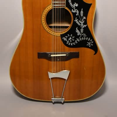 c.1970's Aria 12-String Acoustic Guitar Natural image 2