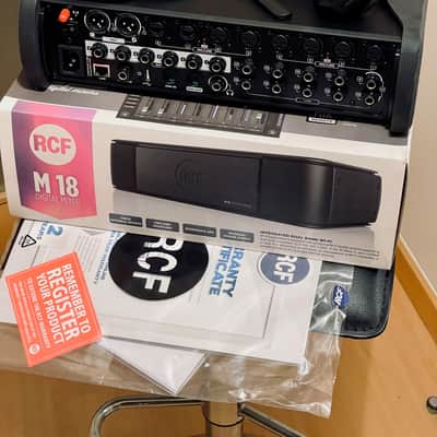 RCF M18 Digital Wireless Mixer with Integrated Effects and extra rubber bumpers - Original Box / MINT image 1