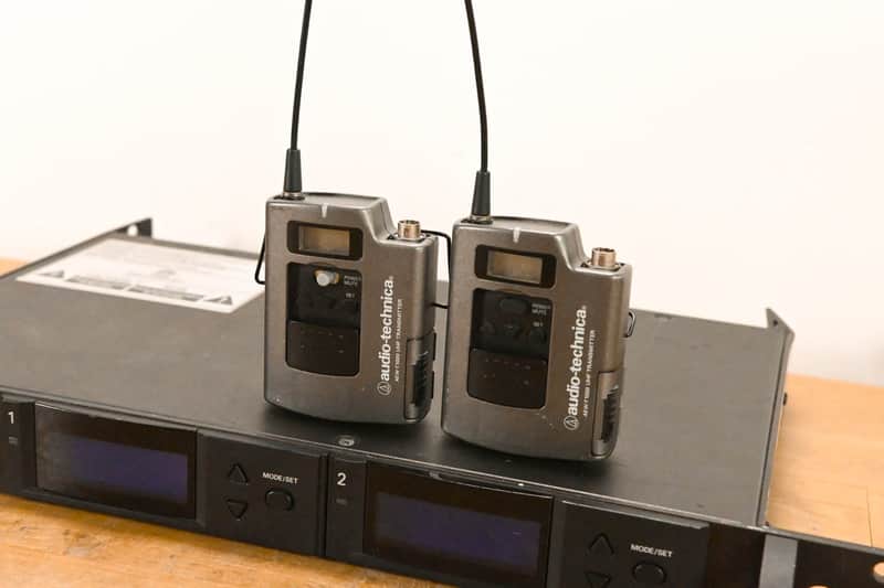 Audio-Technica AEW-R5200 Receiver w/ two AEW-T1000 Bodypacks: | Reverb