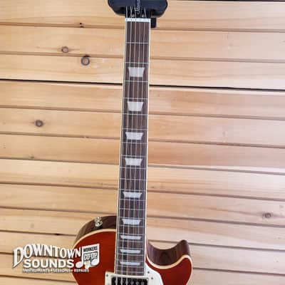 Epiphone Les Paul Standard 50s Figured with Premium Epiphone Gig Bag - Washed Cherry Sunburst image 5