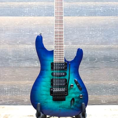 Ibanez S670QM Standard S Series Sapphire Blue Quilted Maple Top Electric Guitar image 2