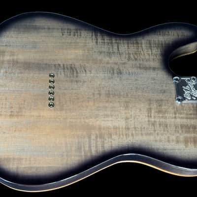 2026 Lucky Dog Evangelist Tele Master Grade Flame Top ~ Transparent Caribbean Blue image 3