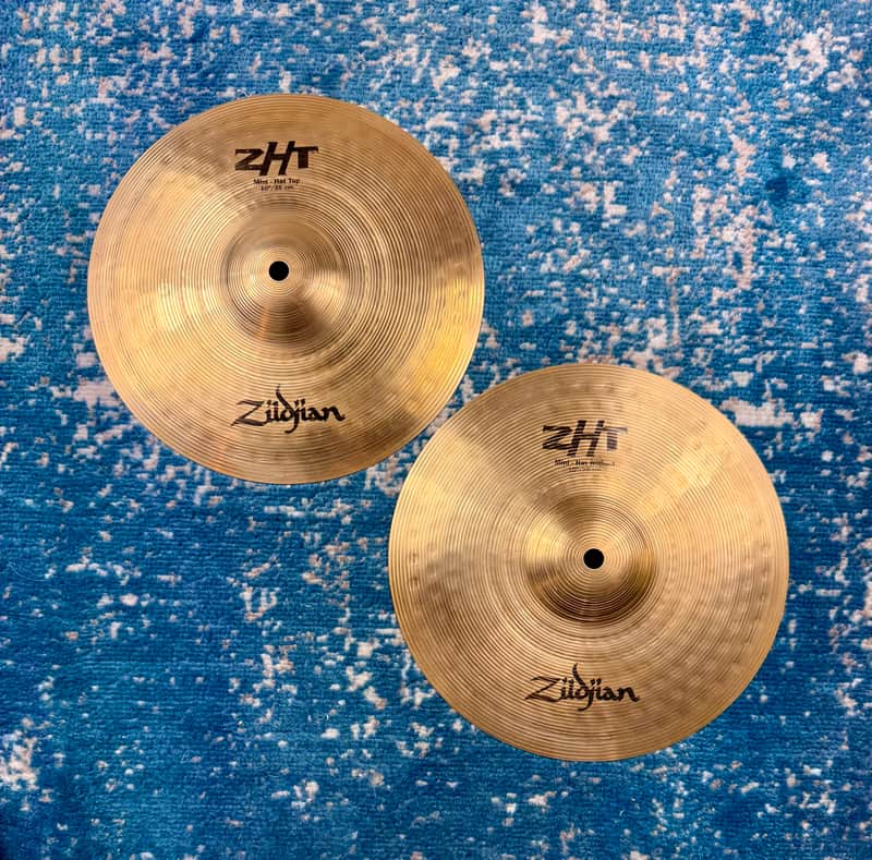 ULTRA RARE 10” Zildjian ZXT MINI HIHATS 452g 460g image 1
