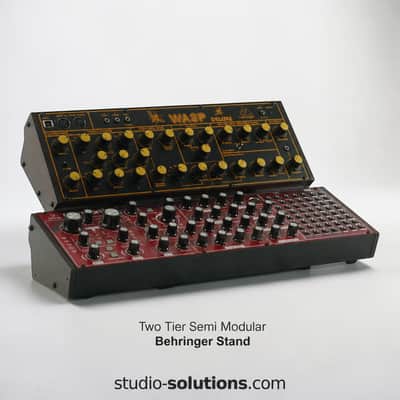 Two Tier Desktop Stand for Behringer Neutron, Model D, Pro-1, Wasp, CAT & Kobol