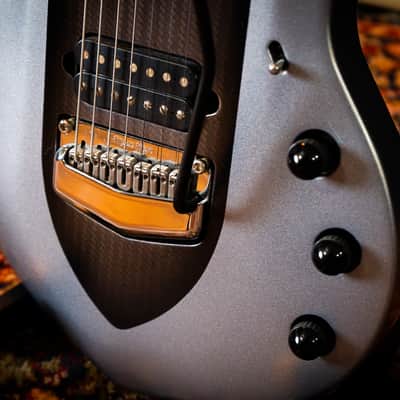 Ernie Ball Music Man John Petrucci Majesty 7 – 2015 – Silver Lining – Excellent Condition – Complete Case Candy – Signed Backplate image 10