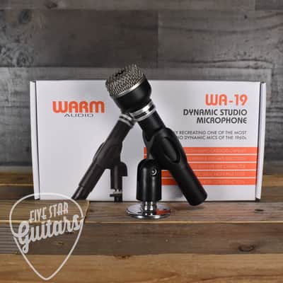 Warm Audio WA-19B 60's Vintage Style Dynamic Microphone - Black image 2