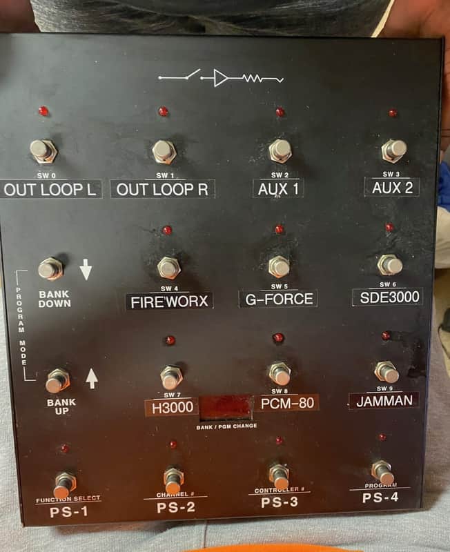 Custom Audio Electronics CAE RS-10 MIDI controller Footswitch 1980s - Black image 1