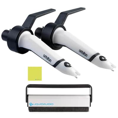 Ortofon Concorde MkII Scratch CC Twin Cartridges & Styli with Flight Case Bundle with Liquid Audio Carbon Fiber Record Brush and Instrument Polishing Cloth image 2