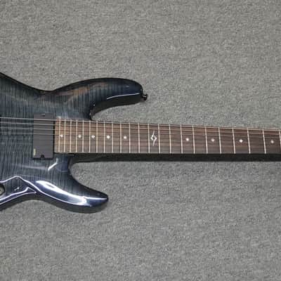 Diamond DBZ Barchetta 7 String STF Series  2000s - Flame Maple Trans Gun Metal image 11