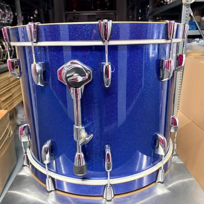 Pearl Masters birch BLX Bassdrum - #Navy sparkle blue image 10