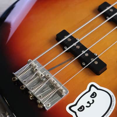 1993 Fender Japan JB62-FL '62 Reissue Jaco Fretless Jazz Bass (Sunburst) image 4