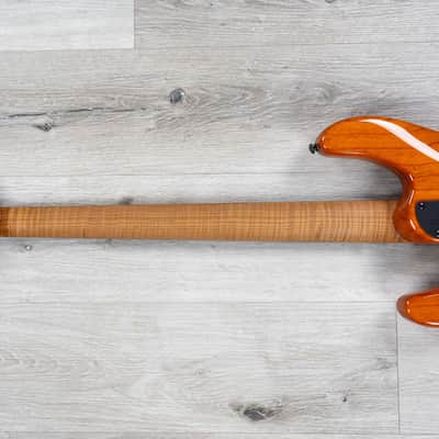 Ernie Ball Music Man StingRay Special 4-String H Bass, Trans Amber, Flame Maple image 7