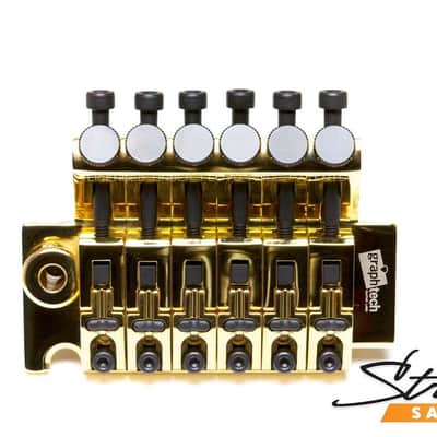 Graph Tech PS-0080-G0 LB63 Floyd Rose-Style Locking Bridge w/ String Saver Saddles