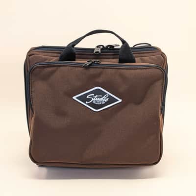 Fractal Audio FM3 Premium Gig Bag #13072 Padded Pedal Pocket, Leather Bottom, Double Padded, Brown image 2