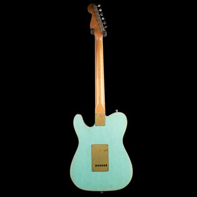Paoletti Nancy Lounge P90 Semi Hollow Electric Guitar Surf Green image 4