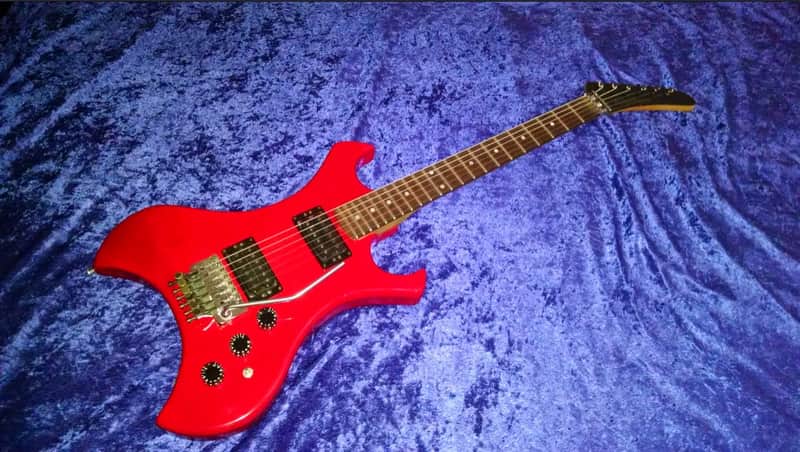 1983 Kramer Floyd Rose Model Non-Tilt Neck Trans Red W/Original Hard Case image 1