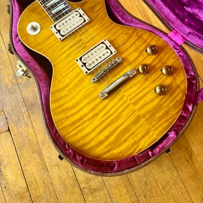 Gibson Custom Shop R9 - 8.4 lb, Rare Hard Rock Maple Top! - Special Order, w/ OHSC + CoA - Lemon Burst, Creamtone A3 Pickups, 2012, '59 Les Paul Reissue image 13