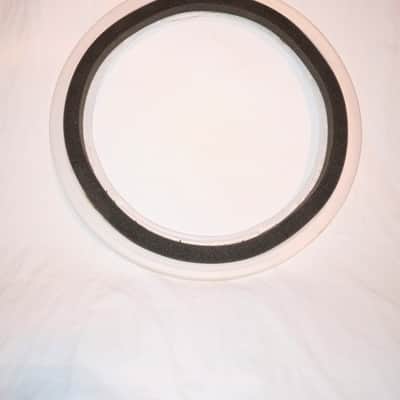 REMO VINTAGE 16" FLOOR TOM MUFFL - White plastic black foam - FREE SHIP TO C-USA! image 1