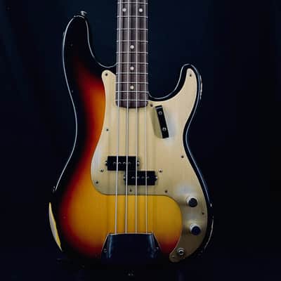 Fender Custom Shop Limited Edition '59 Precision Bass Relic Sunburst w/ OHSC image 1