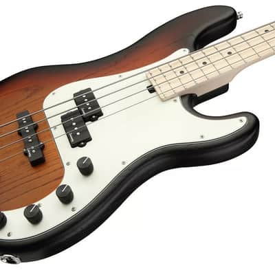 Sadowsky MetroLine 21-Fret Hybrid PJ Bass 4 String, Swamp Ash Body, Almond Sunburst Transparent Satin image 1