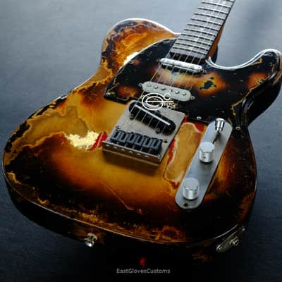 Fender Telecaster Nashville Deluxe Series Copper Gold with Gold Leaf ONE-OF-A-KIND Heavy Aged Relic image 16