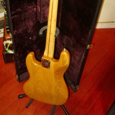1973 Fender Jazz Bass Natural w/ Vintage Hard Case image 6