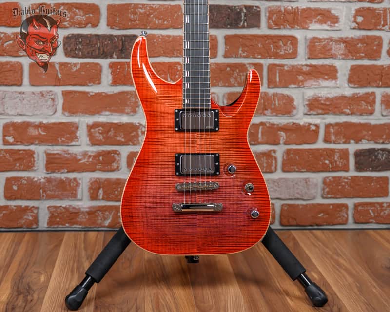 ESP Custom Shop Horizon NT FM Flame Maple Top Purple/Red Gradation Tear Drop 2024 w/OHSC image 1