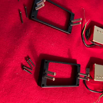Schaller Golden 50’s Humbucking Pickup set 2004 - Deep Gold Plated image 2