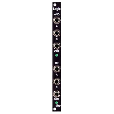 2hp Logic Eurorack AND/OR Module (Black) image 1