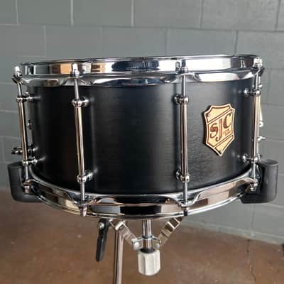 SJC Drums 6.5x14" Tour Series Maple Snare Drum in Matte Black image 2
