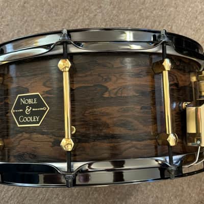 RARE Noble & Cooley Limited Edition Ziricote English Chestnut 6.5x14" Snare Drum 2020 image 4