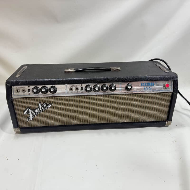 Fender Bassman 100 2-Channel 100-Watt Guitar Amp Head 1972 - 1976 - Silverface image 1