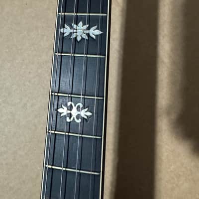 Vintage La Scala Grande Tenor Banjo w/ Original Case Ornate Inlays image 6