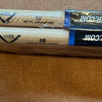 Vater 4 Pairs  VH5BN Hickory Drum Sticks Nylon Tips New in Package image 3