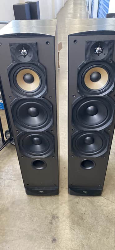 Paradigm tower speakers  Studio 100 v2 1999 Black image 1
