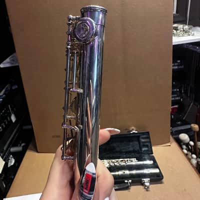 Yamaha YFL-361 Open Hole Flute – Made in Japan – Serial #807533 – Silver Headjoint – Inline G – Original Case image 10